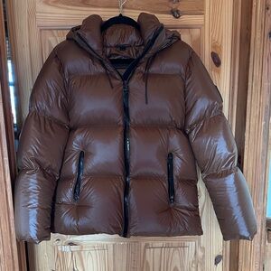 Woman Brown Puffer Jacket